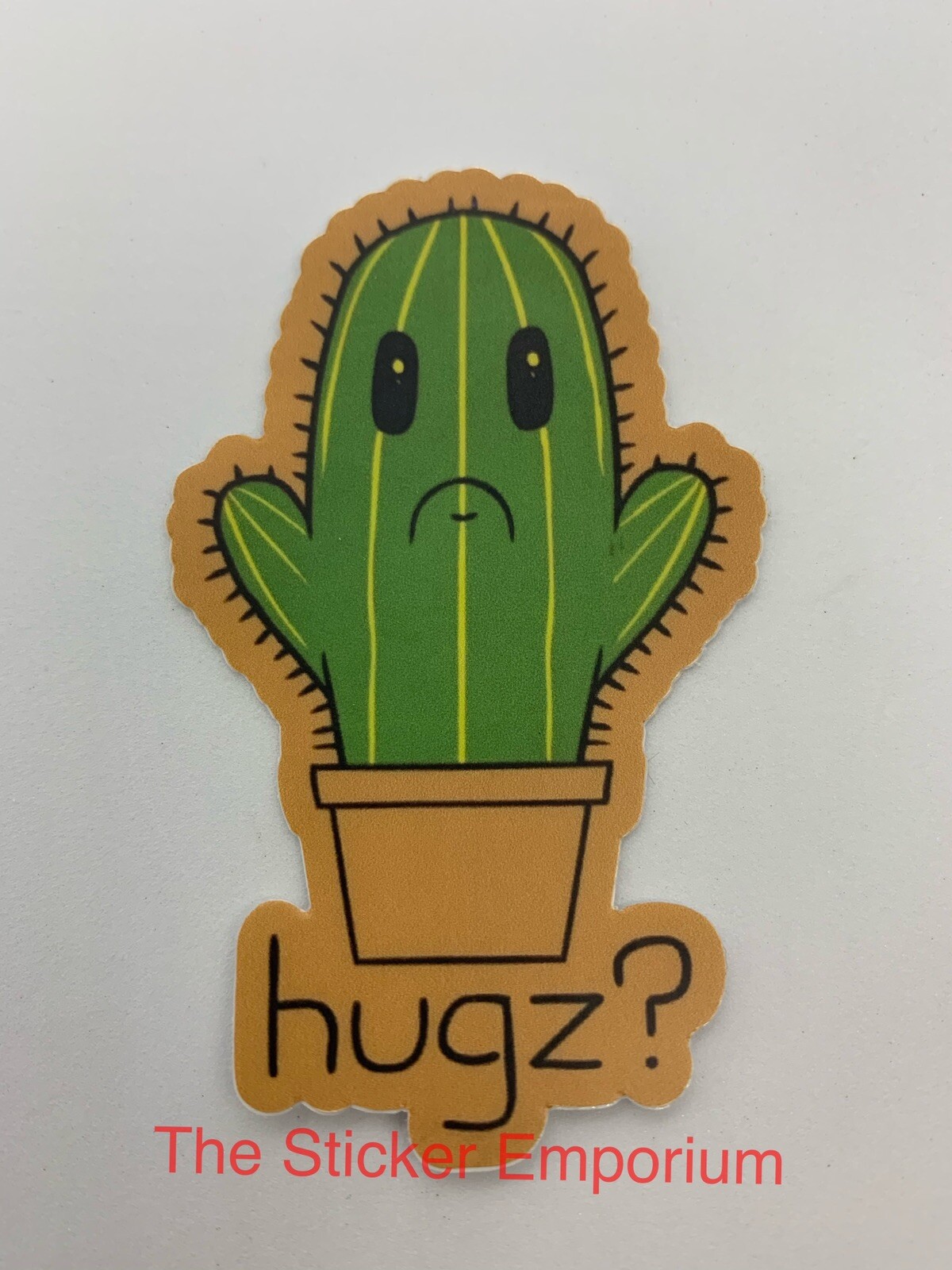 Cactus Hugs Funny Cacti Sticker ~ Water Bottle ~ Laptop ~ Tumbler ~ Vinyl Decal