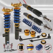 4Pcs Coilover Struts Shocks Assembly For 03-07 VW Golf MK5 06-09 GTI Adj. Height