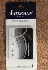 Waterman Ink Refill Cartridges 1 Pack -  Black - NEW 
