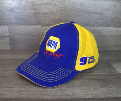 Napa Know How Racing Chase Elliot #9 Blue Yellow Adjustable Strap Hat Cap Unisex