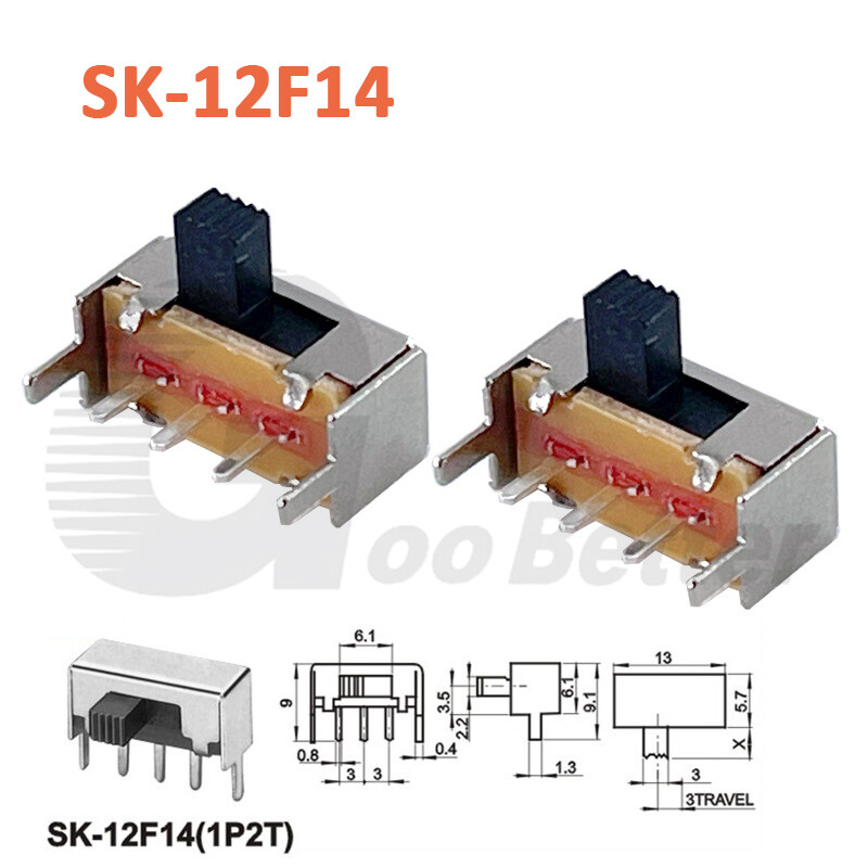 Mini Miniature Model Railway Slide Switch 2-Position On-OFF MICRO ...
