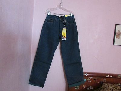 NWT~ MEN'S $60 STANLEY HEAVY MICO FLEECE LINED BLUE JEANS. SHARP & WARM..# 13002