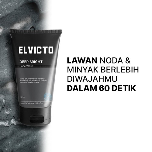 ELVICTO DEEP BRIGHT FACE WASH FOR MEN 100ml - Picture 2 of 3