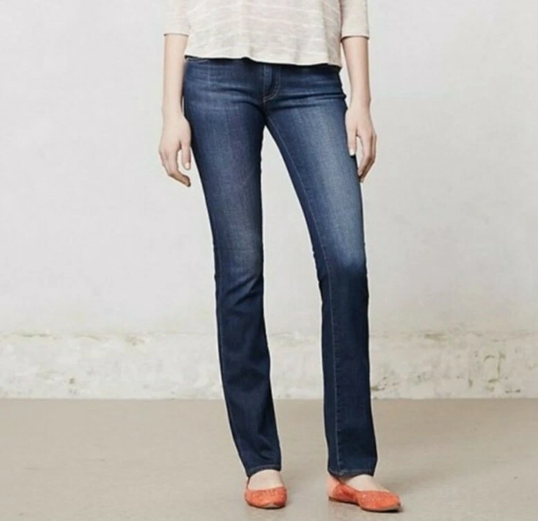 AG Adriano Goldschmied The Ballad Womens Denim Blue Jeans Size 25 Slim Boot