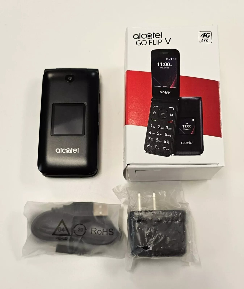 Alcatel GO FLIP V 4051s Verizon Unlocked 4G LTE Flip Phone Year Warranty