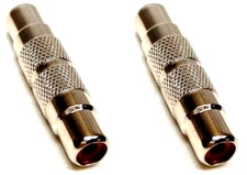 (2) Two Genuine REAN by NEUTRIK NYS355 RCA Female to RCA Female Adapter Coupler