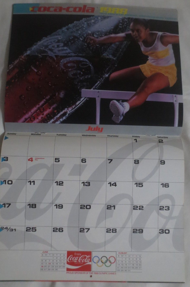 The Official Bottler's Coca Cola Annual Calendar for 1988 | eBay