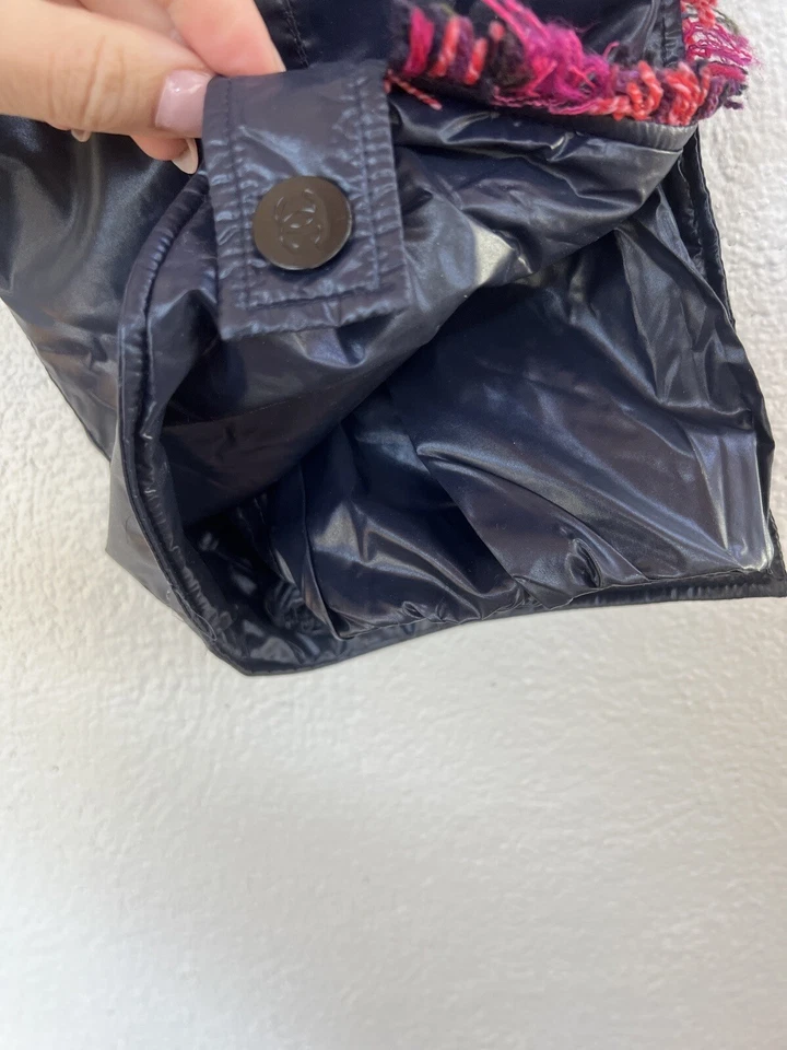 Подлинный. ВИНТАЖНЫЙ CHANEL НЕЙЛОНА ЛЫЖ SPORT ТЕМНО-СИНИЙ - Изображение 4 из 4