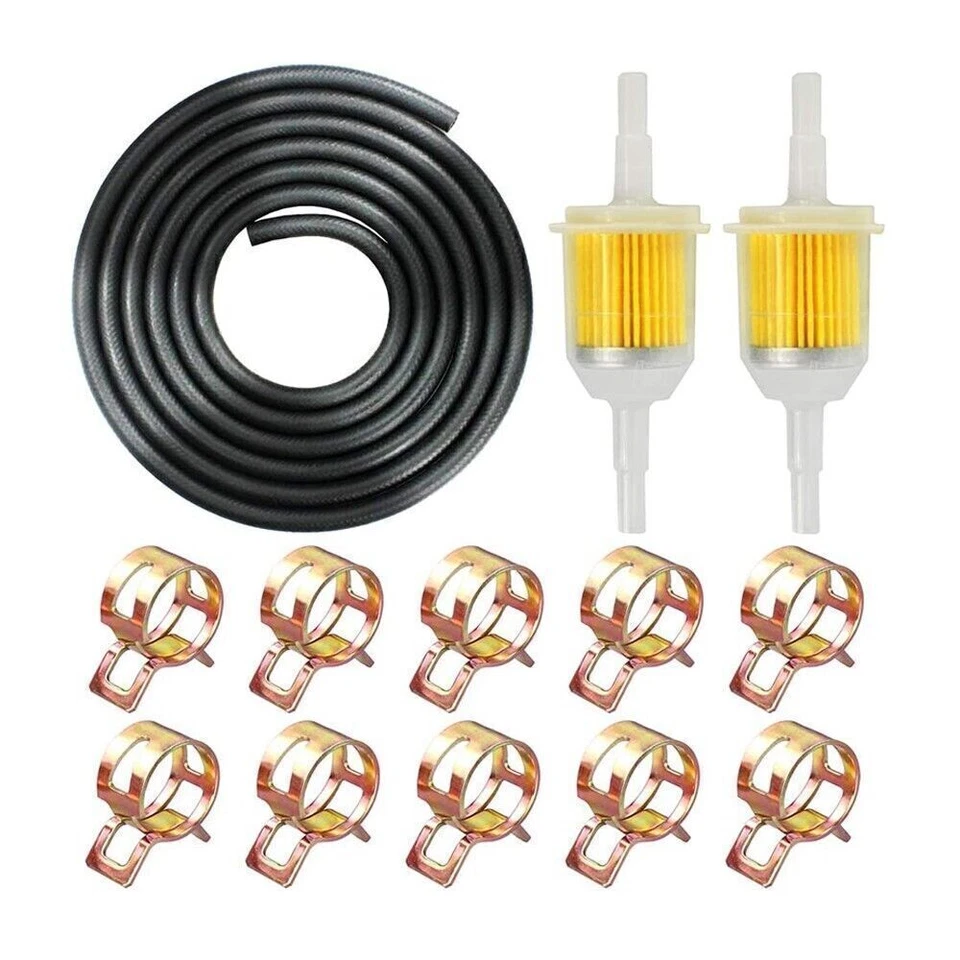 1/4" Motorcycle Dirt Bike Gasoline Filter Oil Pipe Line Fuel Oil Gas Line Kit — 第 3/4 张图片