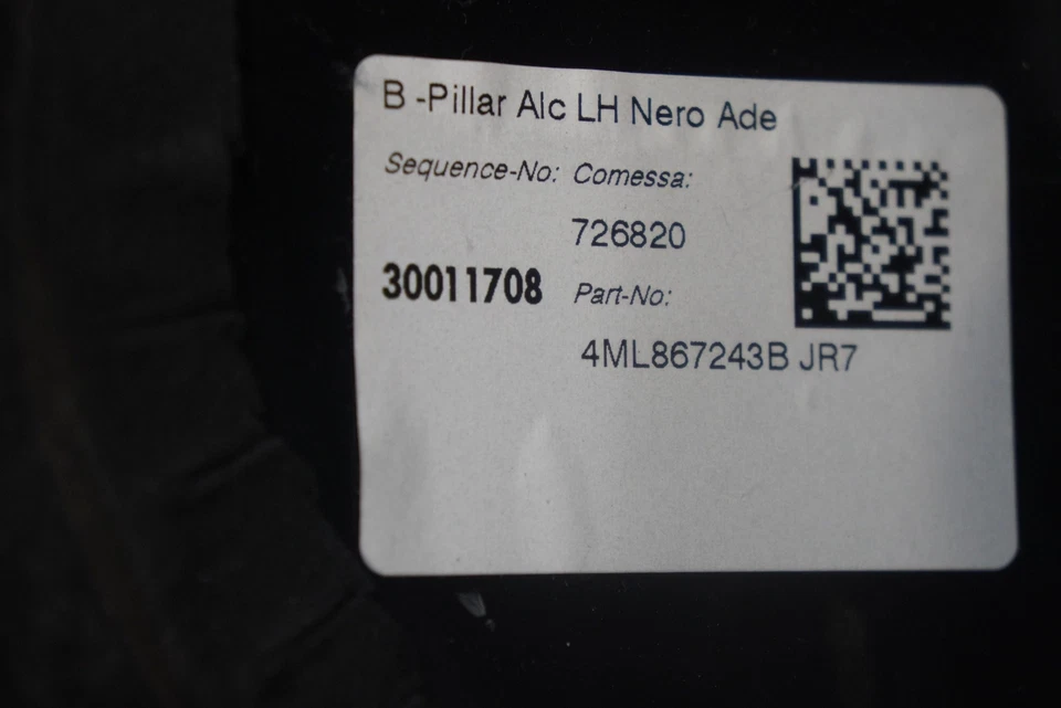 Left Center Upper B Pillar Cover Trim Panel 4ML867243 BJR7 Lamborghini Urus 2019 - Image 4 of 4