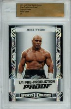 2024 Leaf Metal Sports Heroes Mike Tyson Pre-production Proof #’d 1/1
