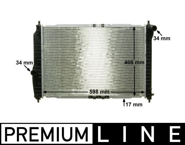 Mahle KüHler WasserküHler FüR Chevrolet Aveo/Kalos SchräGheck Daewoo T200 T250-image