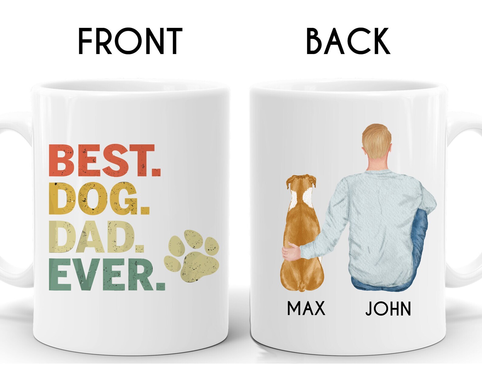Personalized Boxer Mug Boxer Dad Mug Boxer Lover Mug Boxer Dad Gift Boxer Owner