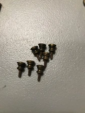 RARE 19th Century STLYE SOLID BRASS SMALL FEDERAL STYLE Original KNOBS Per knob