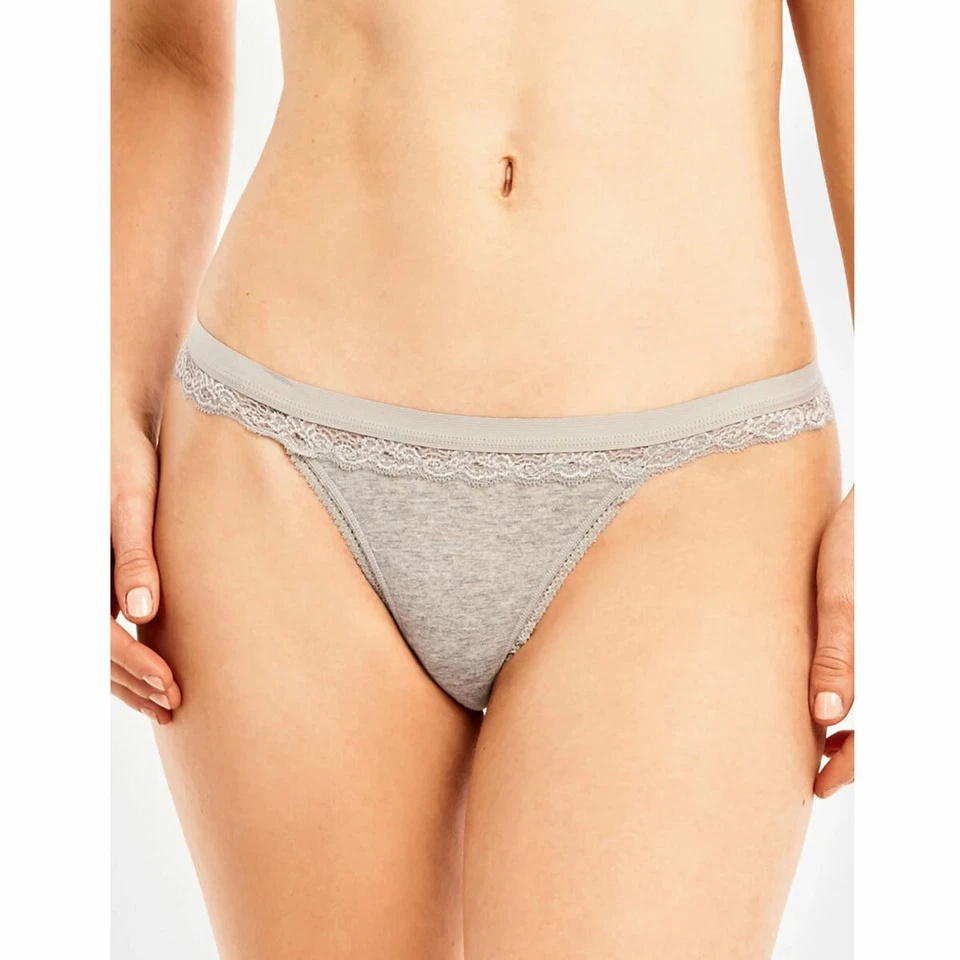 Lote de 6 Mujeres Sexy Tanga de Algodón Tanga en V Bragas Lencería Ropa Interior S~XL Foto 3 de 4