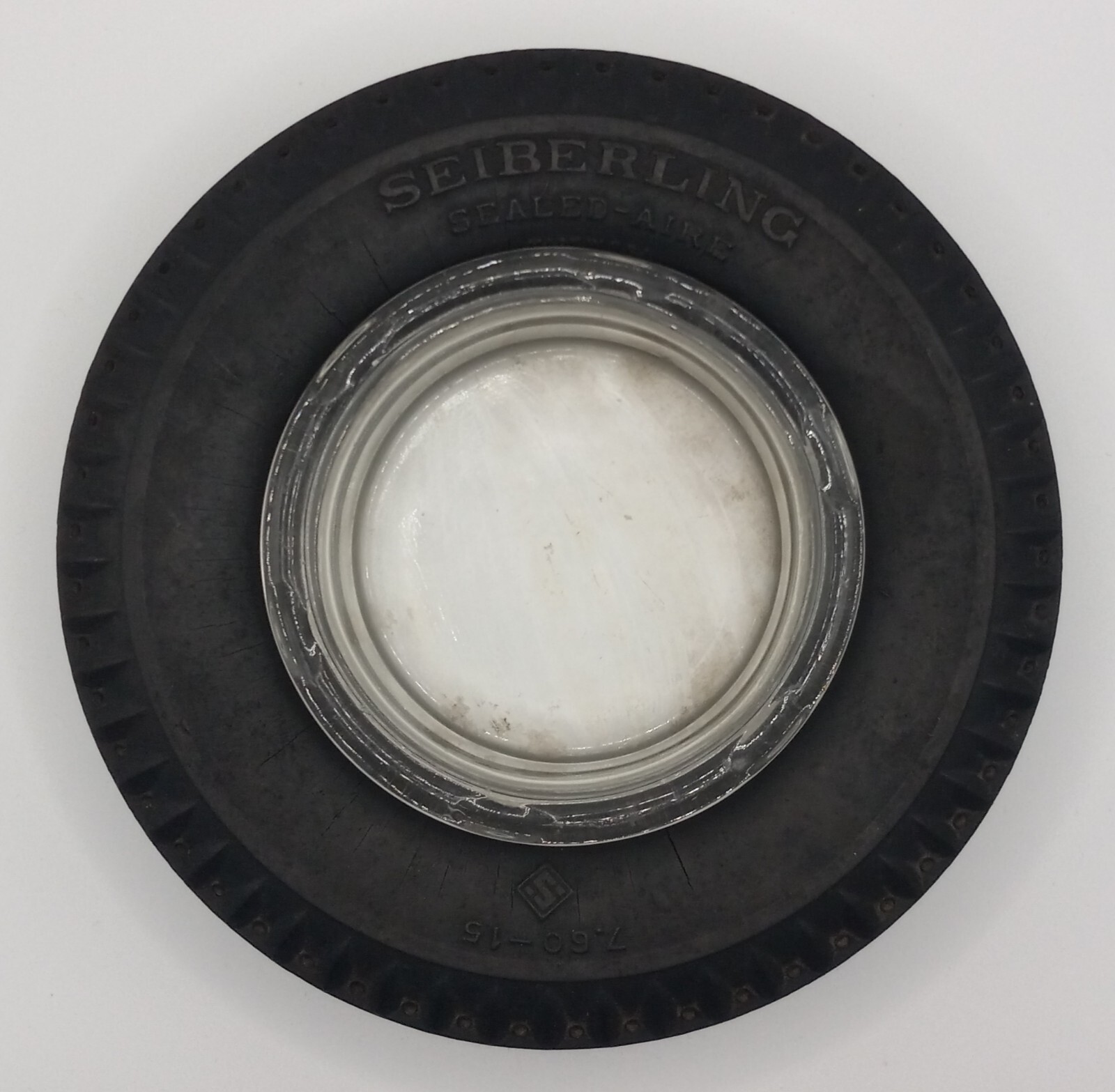 B.F. Goodrich Silvertown Black 6" Tire Glass Ashtray Vintage eBay