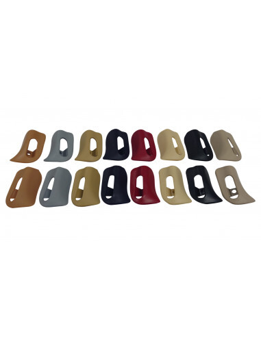 Mercedes-Benz Sun Visor Trim Cap Set Cream R129 A124 – A1298110661 A1298110561 - Picture 2 of 2