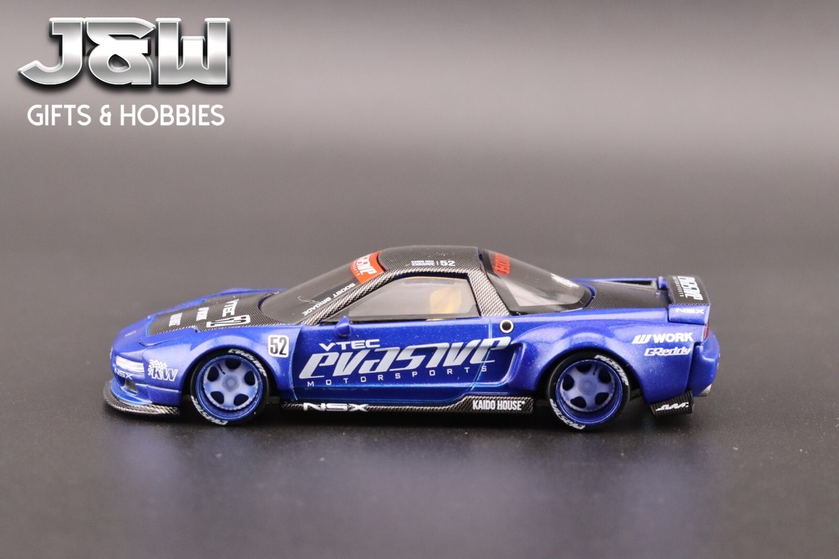 Kaido House x Mini GT Honda NSX Evasive V2 Blue KHMG137 1/64 Kaido House x Mini GT Honda NSX Evasive V2 Blue KHMG137 1/64