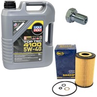 MotoröL Set 5W-40 5 Liter + ÖLfilter SH 424 P + Schraube FüR BMW 3Er Z3 E36 E46