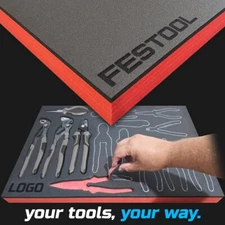 FESTOOL  shadow foam tool tray insert storage organizer toolbox tool kit set