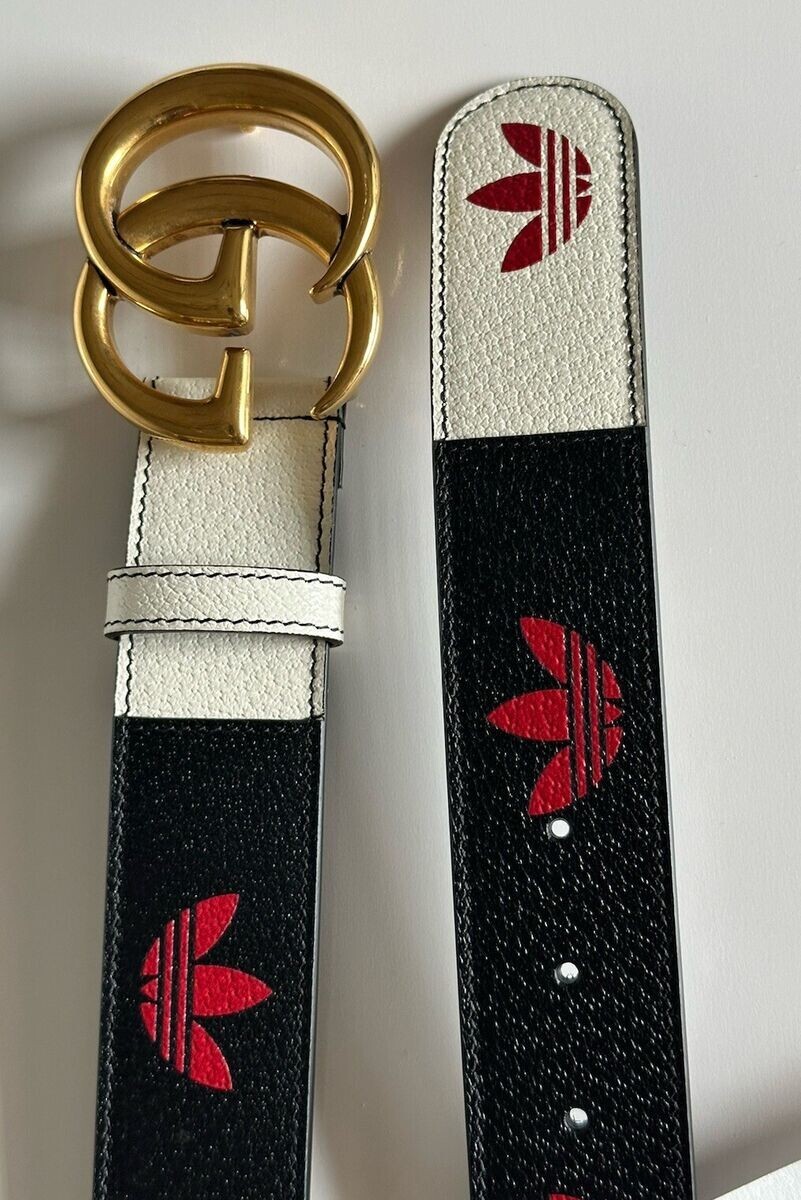 Gucci x Adidas GG Marmont Leather Belt. Limited Edition 32