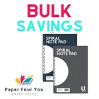 A4 (20x28)Spiral Notebook Note Pad Perfect For School/Work Notes!80 Lined pages