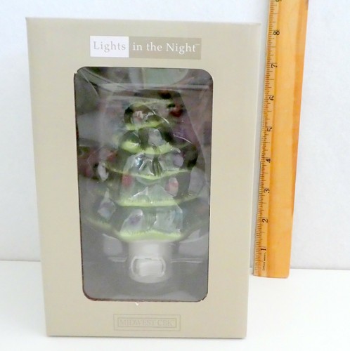 Christmas Tree With Bulbs Nightlight Ceramic Electric PLUG IN 166721 NIB NEW - Picture 5 of 5