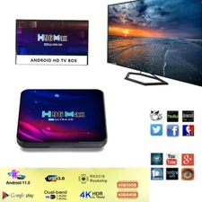 H96 Max Android 9.0 11.0 Smart TV Box Quad Core 4K HD WiFi Media Player US Ship
