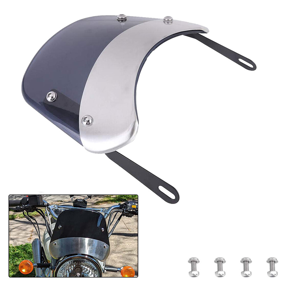 Motorcycle Windshield 5-7'' Headlight Windscreen Wind Deflector for Hunter 350