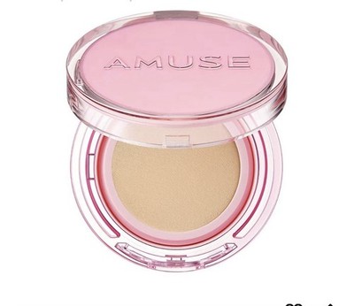 Amuse SEOUL DEW POWER VEGAN CUSHION beige double coverage.