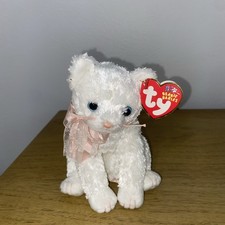 Ty Beanie Baby Fancy - MWMT Cat White 2004 
