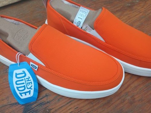 Hey Dude Sunapee Slipper Herren 14 orange Slipper Fleece gefüttert Hausschuhe 40626 - Bild 2 von 4