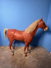 Vtg MARX Johnny West PANCHO Toy Horse 1968 Western 10" Red Sorrel Pony w/ Wheels