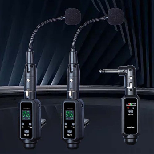 Système de microphone UHF pour laiton et pour saxophone avec longue durée de v