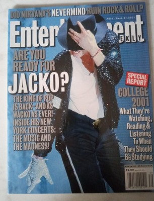 Michael Jackson Cover on Entertainment Weekly Magazine and Kurt Cobain 2001