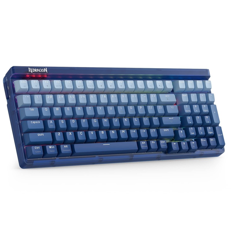 Redragon K656 PRO 3Mode Wireless RGB Gaming Keyboard, 100 Keys Mechanical Key...