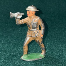 Vintage 1930's Barclay Manoil Lead Toy Army Soldier w/ Bugle