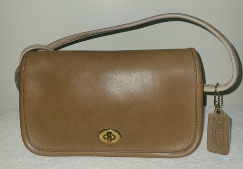 COACH NYC VINTAGE DINKY TABAC LEATHER CROSSBODY BAG 9716 - Picture 2 of 12