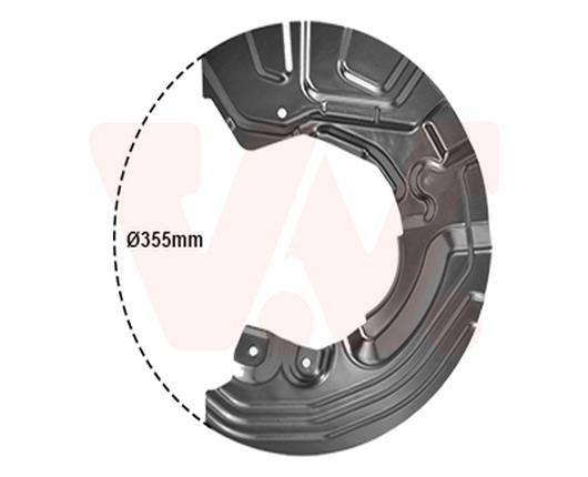VAN Wezel Spritzblech Bremsscheibe Vorne Rechts FüR BMW 3Er Touring 0628372-image