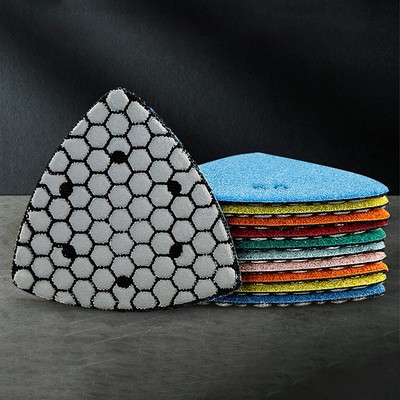Dreieck Diamond Polishing Pads Winkelschleifer Kompatibel Für Beton Für Granit
