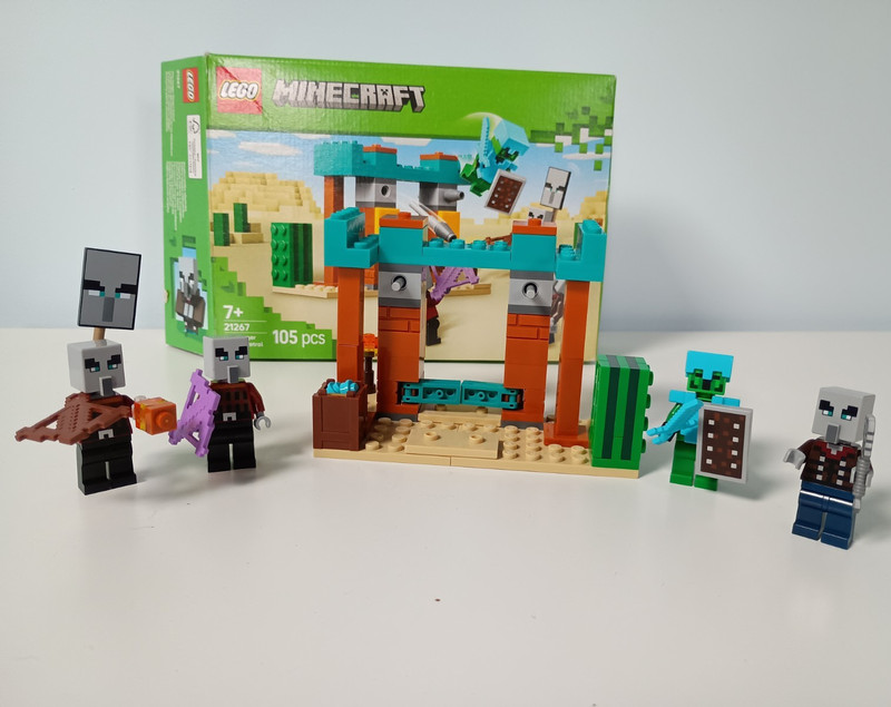LEGO Minecraft 21267 The Illager Desert Patrol 105pc Patroller Set