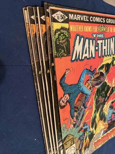 Man-Thing Vol 2 #9x5 &10 1980 1981 Marvel Horror Comic Book Lot - Picture 16 of 17