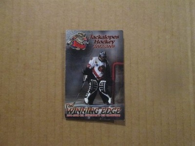 CHL Odessa Jackalopes Vintage Defunct Circa 2002-2003 Team Logo Pocket Schedule