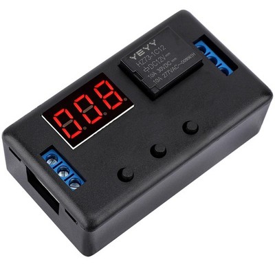 12V Timer Relay, LED Display 4-Mode On-Off Automotive Time Delay Relay, Elect...