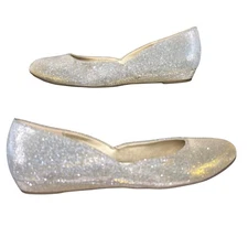 Coach and Four Women's Flat's-Size 9.5 | Gold Metallic Glitter | Slip On