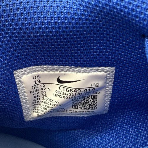 Scarpe da calcio Nike Alpha Menace Pro 3 Ct6649-414 blu royal bianche taglia 13 nuove - Foto 2 di 15