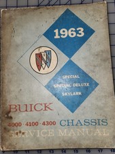 1963 Buick Special Skylark Special Deluxe Shop Service Manual Original