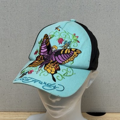 Ed Hardy Trucker Hat Kids Butterfly Fairy Embroidered Y2K  display picture 2