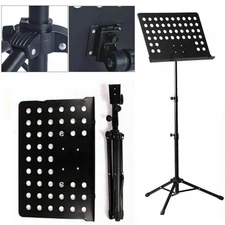 Sheet Music Stand-Metal Professional Portable Perforated Music Stand