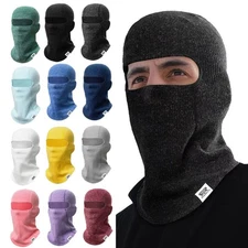 Winter Balaclava Knit Fleece Face Mask Thermal Windproof Ski Mask for Men Women